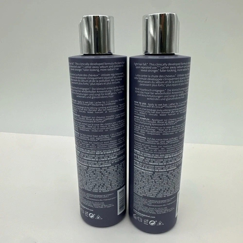 2 - MONAT IR Clinical Thickening Shampoo Thinning Hair 8 fl oz NWOB